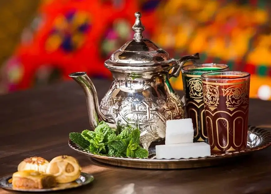 Moroccan hospitality and mint tea