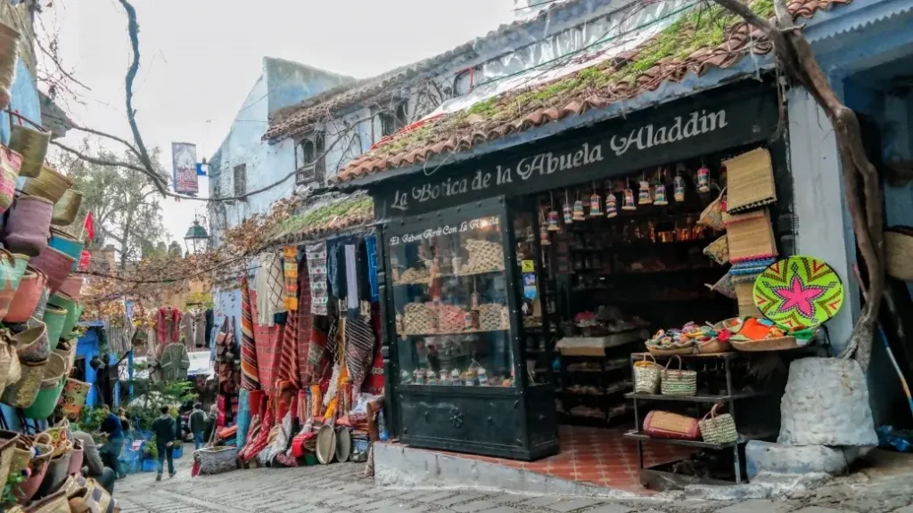 Chefchaouen bazaar shopping