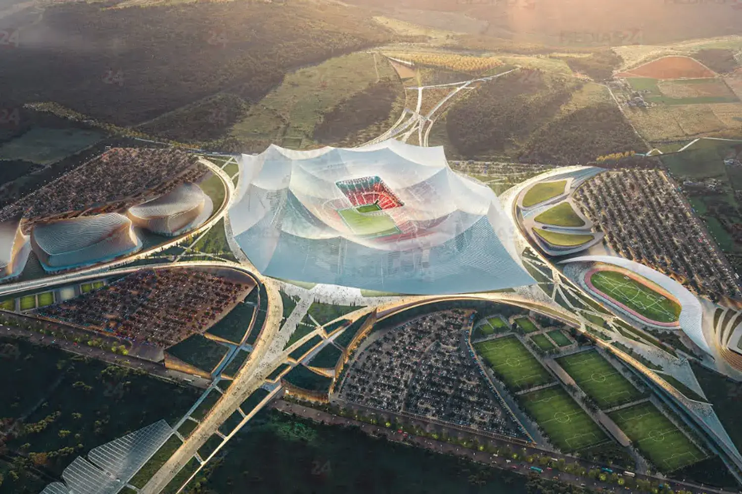 Grand Stade Hassan II: Ahead of the 2030 FIFA World Cup, the design for one of the biggest stadiums in the world unveiled